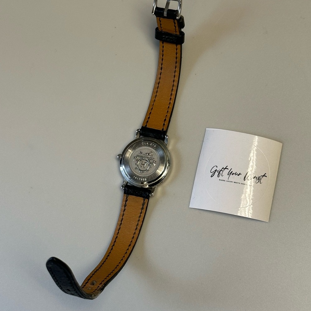 Hermès Clipper CL4.210 Black Dial, Silver Stainless Steel 24mm Luxury Watch - Picture 10 of 15